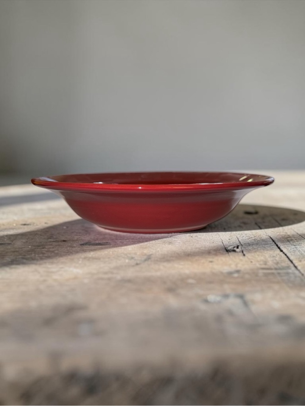 Longaberger Red Ceramic Serving Bowl